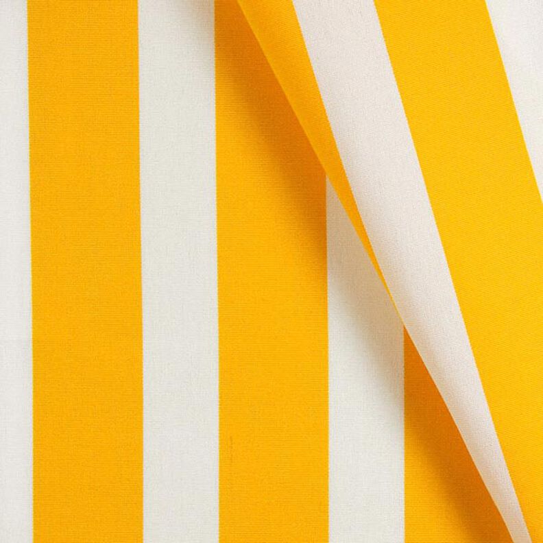 Tecido para exteriores Acrisol Listado – branco sujo/amarelo,  image number 1