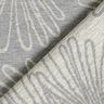 Tecido para decoração Jacquard Contornos de folhas – cinzento,  thumbnail number 4