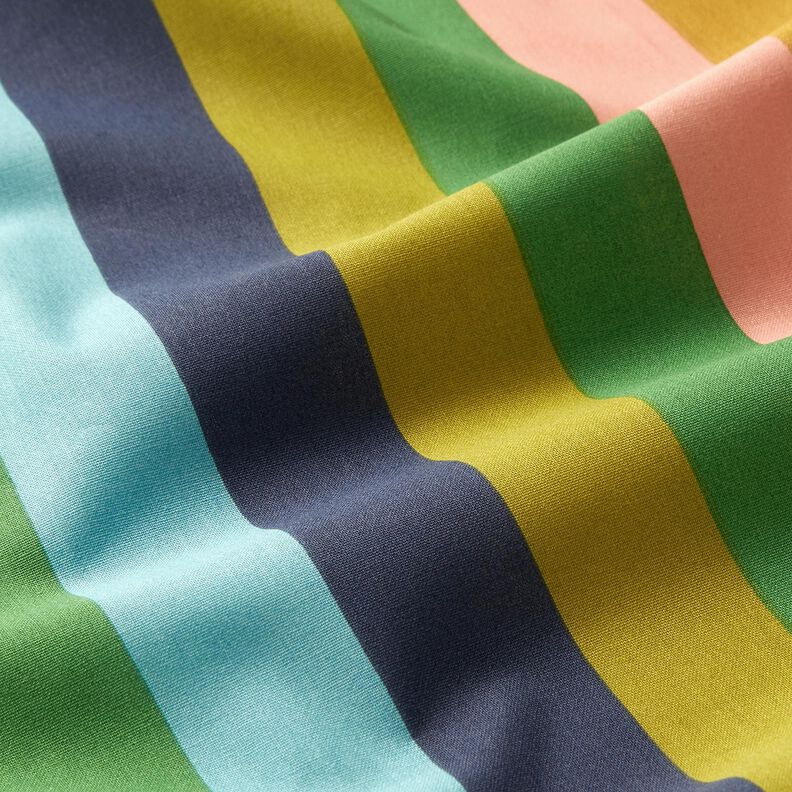 Popelina de algodão Riscas – azul/verde,  image number 2