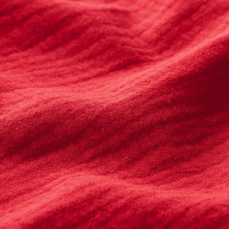 Musselina/ Tecido plissado duplo – vermelho,  image number 3