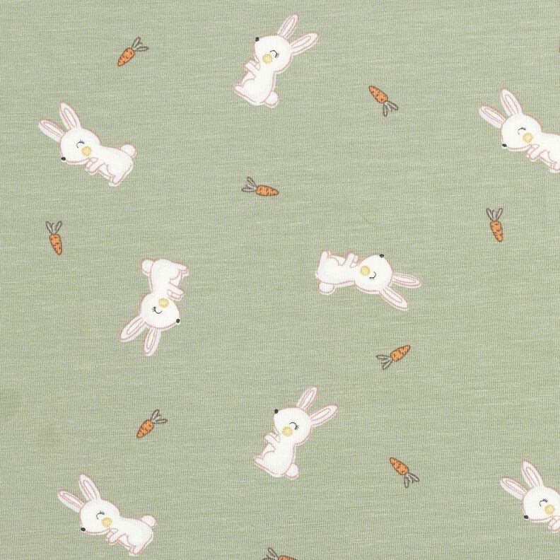 Bambu Jersey de algodão Coelho e cenoura – greige,  image number 1