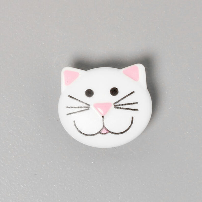 Botão de plástico, cabeça de gato 1,  image number 1