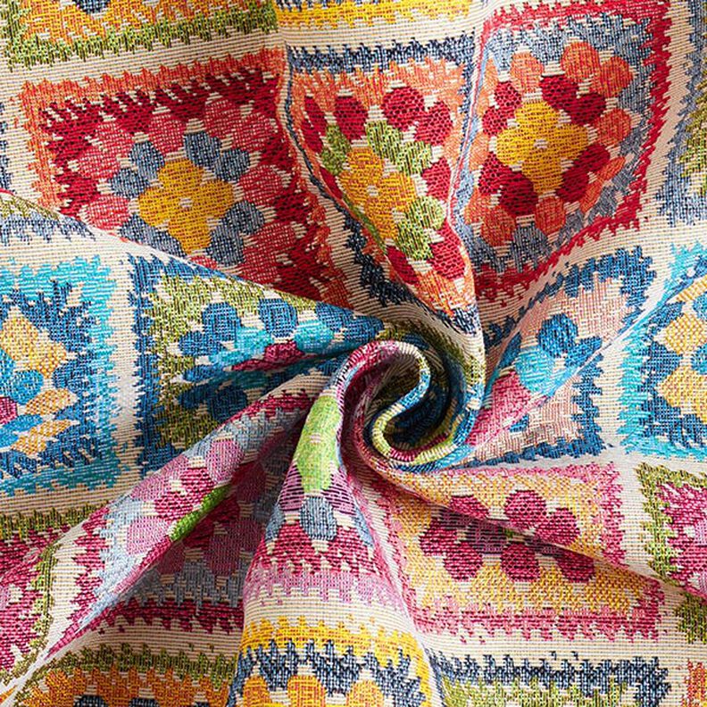 Tecido para decoração Gobelina Aspeto de crochê – bege claro,  image number 4