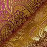 Jacquard para vestuário Paisley metálico – roxo/dourado,  thumbnail number 5