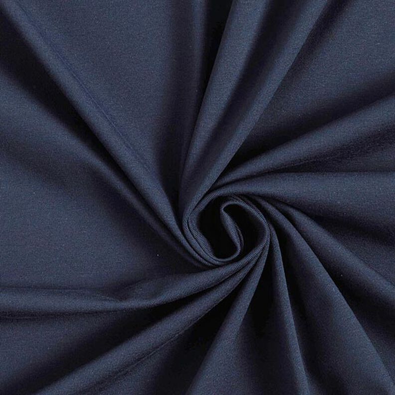 Jersey de algodão médio liso – azul-noite,  image number 1
