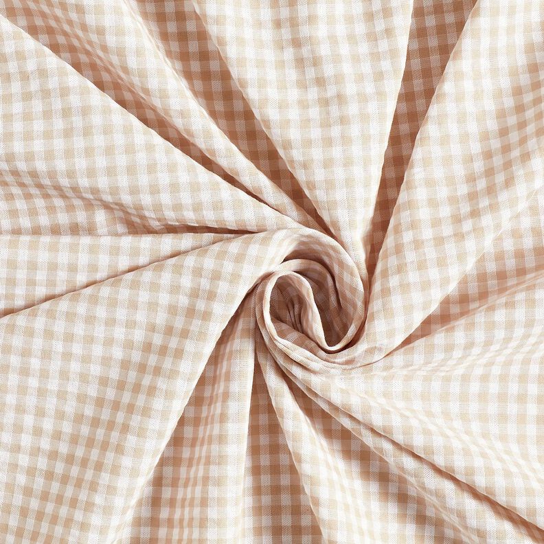<h2>Seersucker Xadrez Pequeno, Bege &ndash; An&eacute;mona/Branco &ndash; Com Estrutura Caracter&iacute;stica e Padr&atilde;o,  image number 3