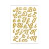 Folha de engomar Glitter A-Z – dourado metálica | Rico,  thumbnail number 1