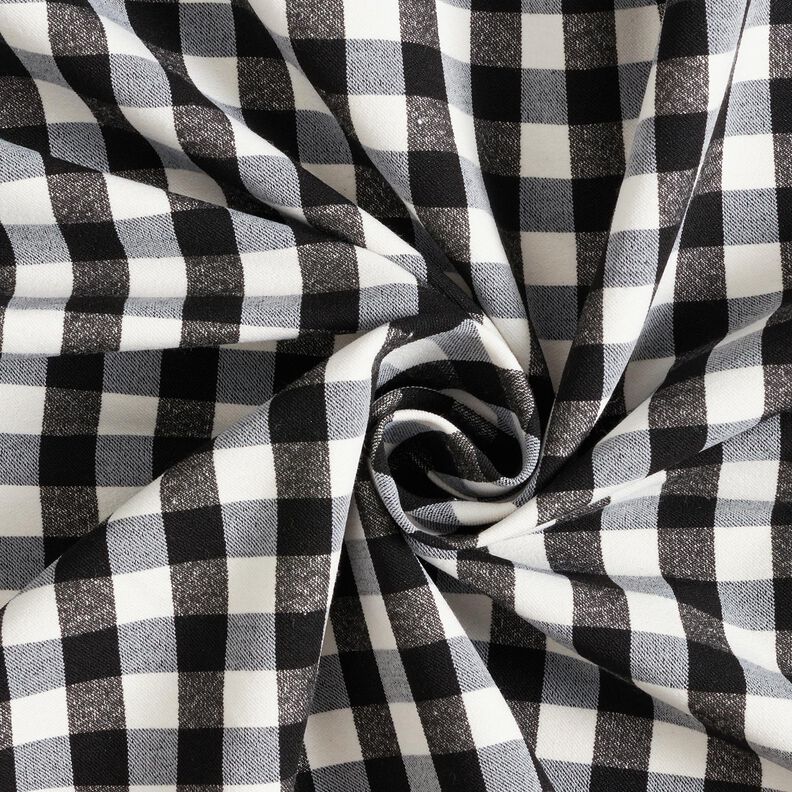 Stretch para calças Xadrez Vichy – preto/branco,  image number 3