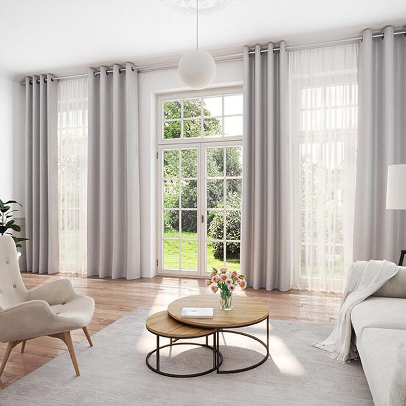 Tecido para efeito de escurecimento Brilho metálico – cinzento claro/prateado,  image number 7