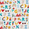 Cretone Alfabeto alegre – branco sujo,  thumbnail number 1