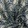 Crepe Chiffon Paisley e riscas Lurex – preto/azul prateado,  thumbnail number 3