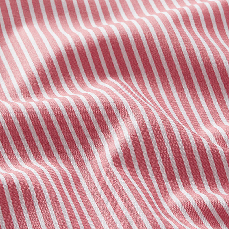 Popelina de algodão Riscas – rosa/branco,  image number 2