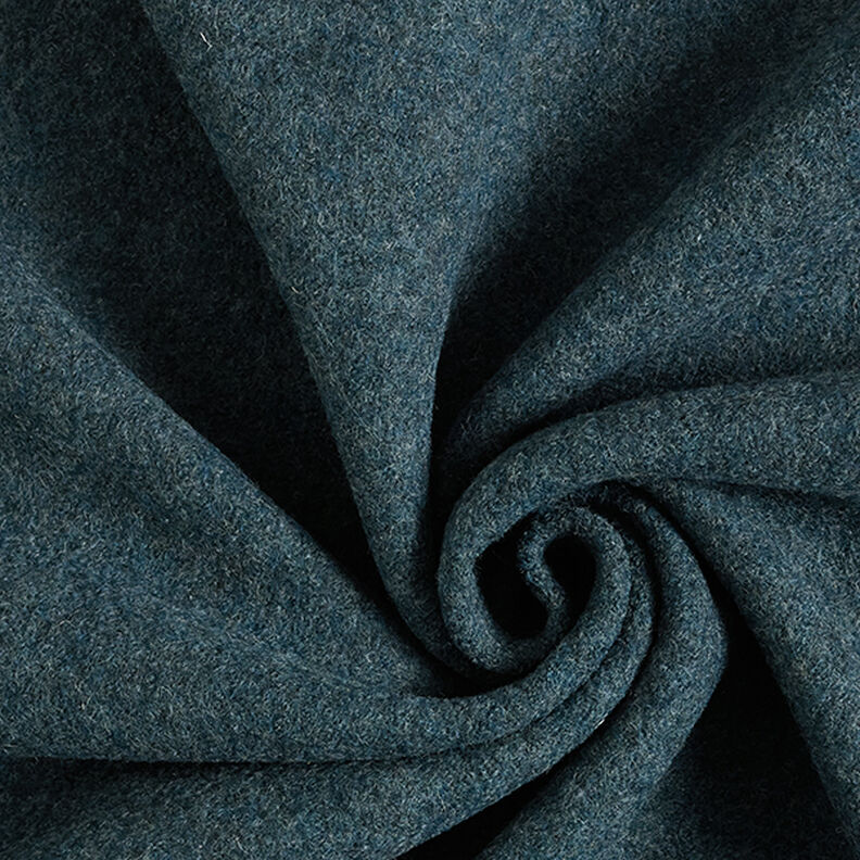 Lã grossa pisoada Melange – azul-oceano,  image number 1