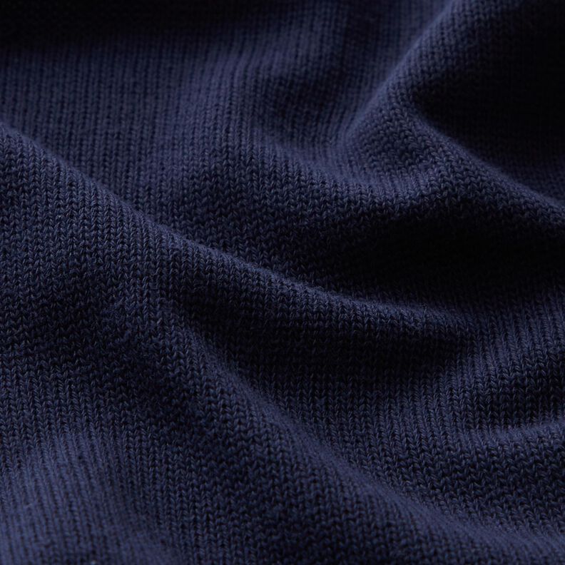 Tecido de malha de algodão – azul-noite,  image number 2
