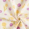 Tecido para decoração Meio linho Panamá Pequenas flores de primavera – branco sujo/amarelo-baunilha,  thumbnail number 3