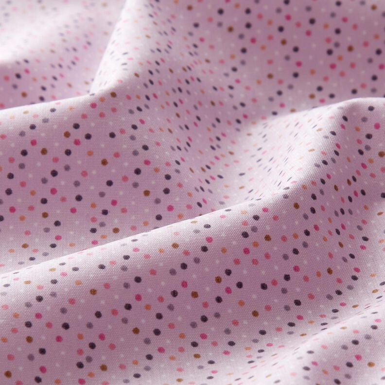 Popelina de algodão Pintas mini coloridas – púrpura média,  image number 2