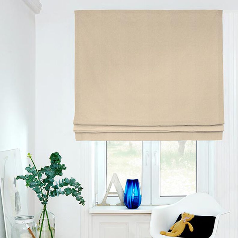 Tecido para decoração Meio linho Panamá Chambray reciclado – beige,  image number 5