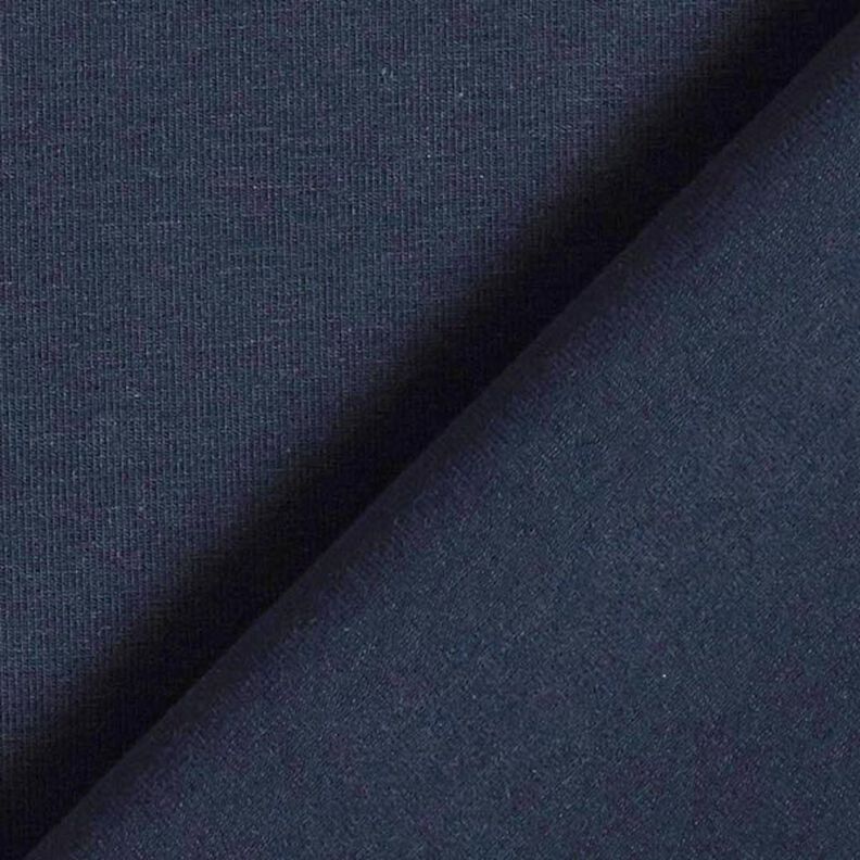 Jersey de algodão médio liso – azul-noite,  image number 5
