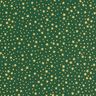Tecido de algodão Cretone Céu estrelado natalício, pequeno – verde escuro/dourado,  thumbnail number 1