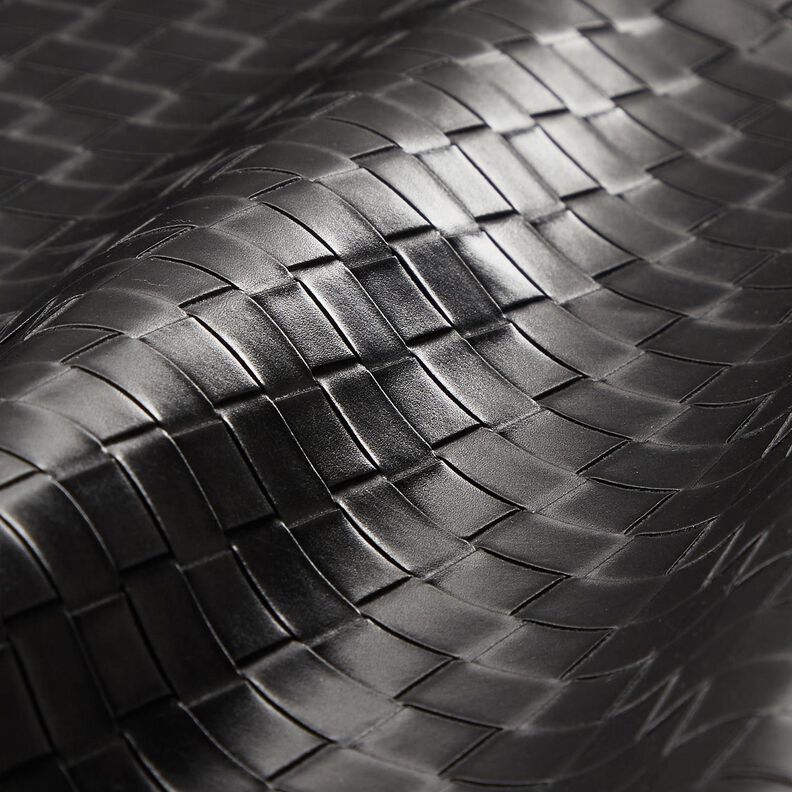 Pele sintética entrançado | Katia Fabrics – preto,  image number 5