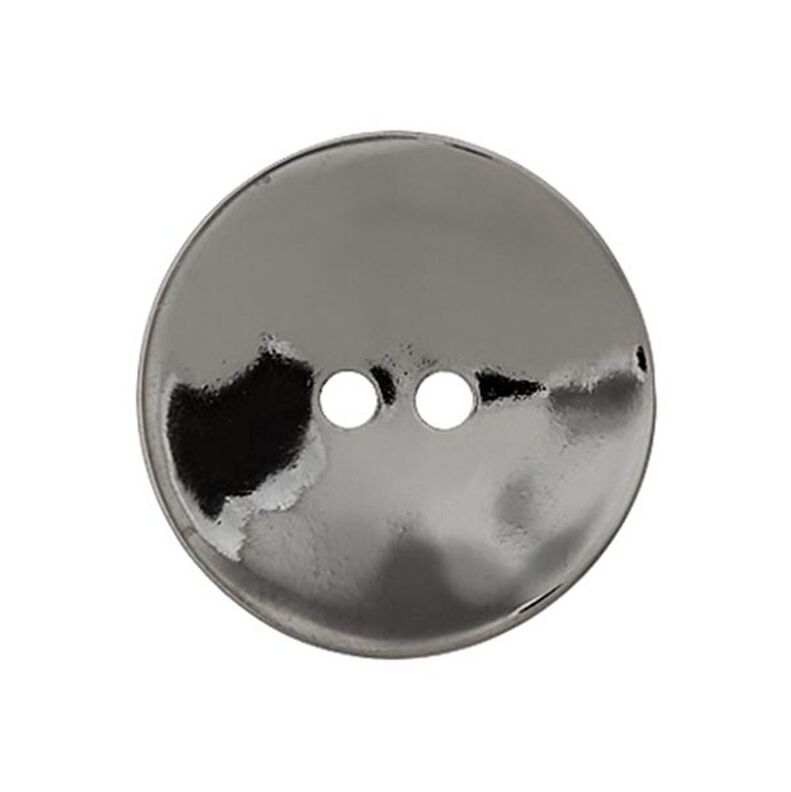 Botão metálico, 2 furos  – antracite,  image number 1