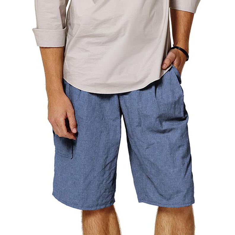 Chambray de algodão Jeanslook – azul-marinho,  image number 5