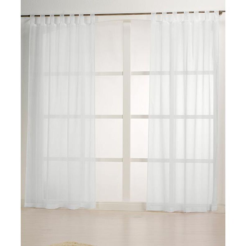 Tecido para cortinados Riscas largas Fio efeitos especiais 300 cm – branco,  image number 5