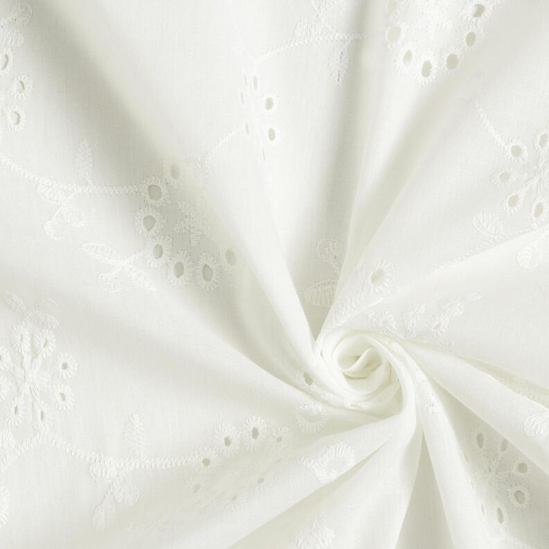 Bordado inglês Gavinha floral grande – branco,  image number 3