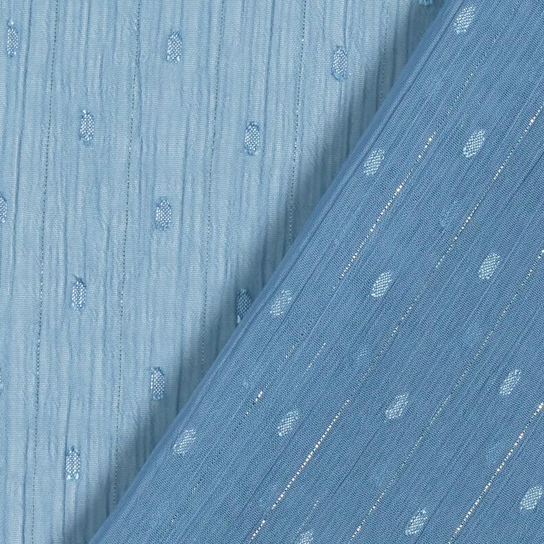 Chiffon Dobby Metálico Riscas de Giz – azul brilhante/prata metálica,  image number 4