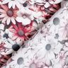 Tecido de viscose Mar de margaridas &ndash; branco/p&uacute;rpura,  thumbnail number 4