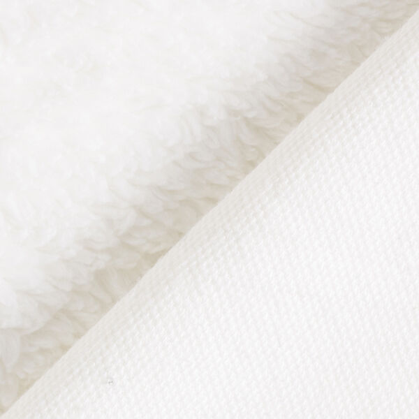 Sherpa de algodão lisa – branco sujo,  image number 4