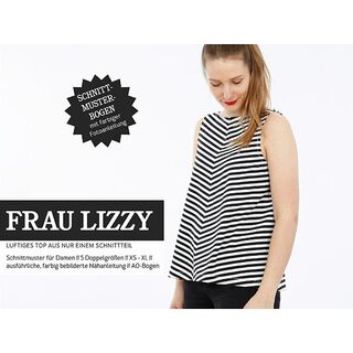 FRAU LIZZY - Top feminino arejado, Studio Schnittreif  | XS -  XL, 