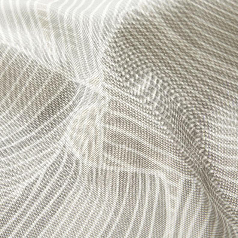 Tecido para exteriores Lona Linhas de folha – cinzento-prateado,  image number 3