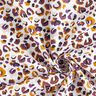 Tecido de algodão Cretone Leopardo – beringela/branco,  thumbnail number 3