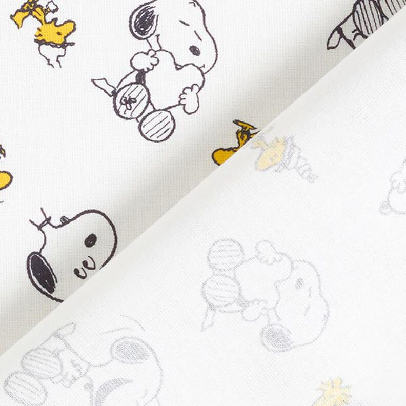 Tecido licenciado de popelina de algodão Snoopy & Woodstock | Peanuts ™ – branco,  image number 4