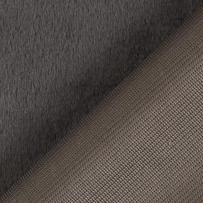 Tecido para estofos Pelo artificial – cinzento escuro,  image number 5