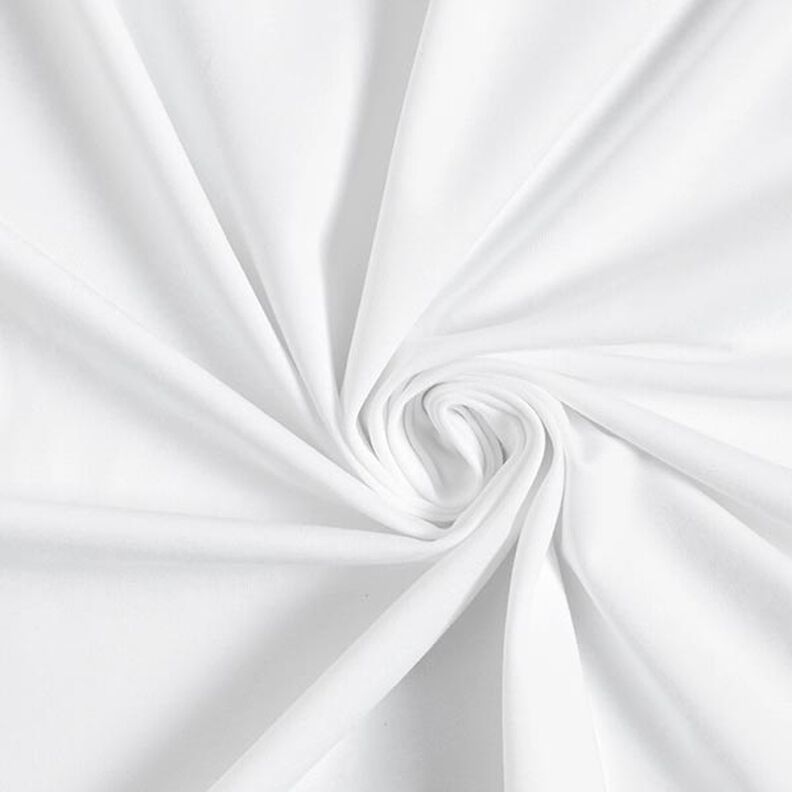Jersey de algodão médio liso – branco,  image number 1