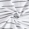 Mistura de algodão Riscas largas – branco/preto,  thumbnail number 3