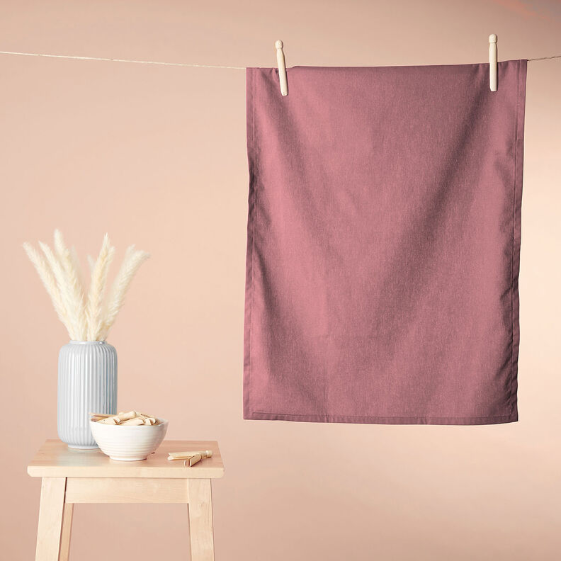 Tecido de algodão Cretone Liso – rosa-velho escuro,  image number 8