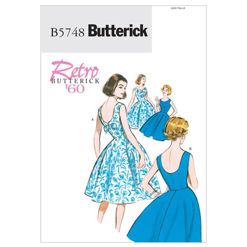 Vestido vintage, Butterick 5748|34 - 40|42 - 48,  image number 1