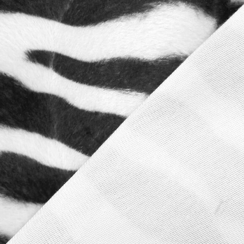Imitação de pele zebra – preto/branco,  image number 4
