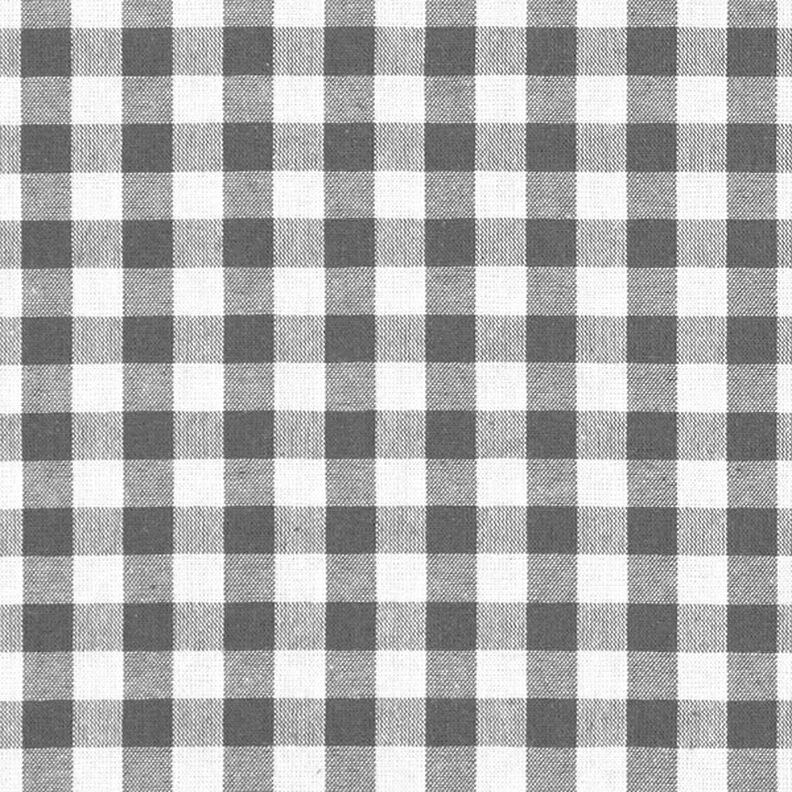 Tecido de algodão Vichy - 1 cm – cinzento,  image number 1