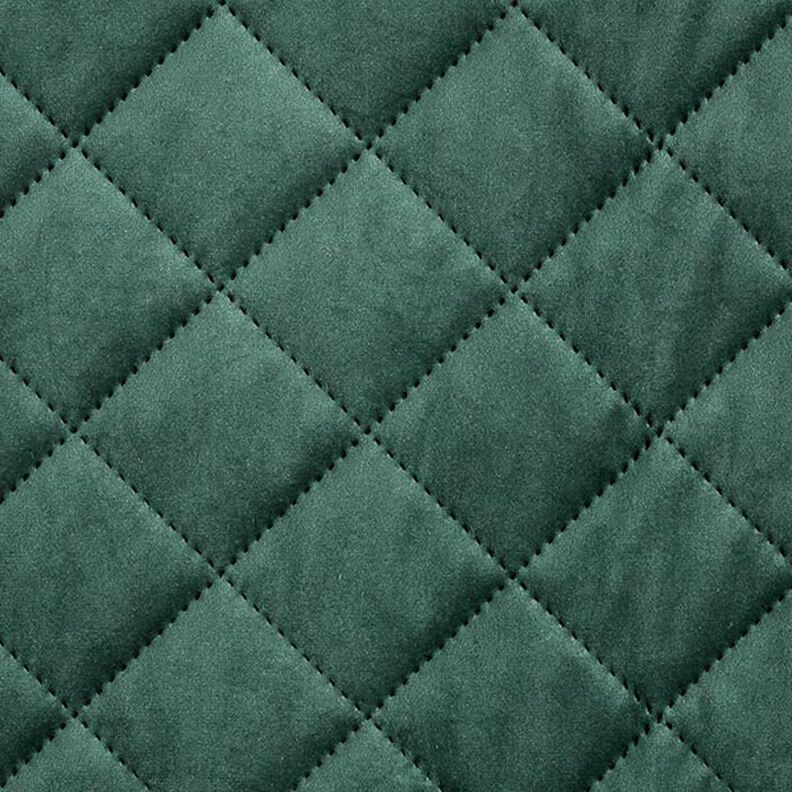 Tecido para estofos Veludo Tecido acolchoado – verde escuro,  image number 1