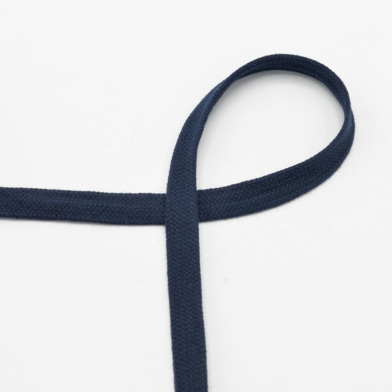 Cordão plano Camisola com capuz Algodão [15 mm] – azul-noite,  image number 1