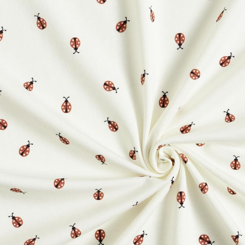 Jersey de algod&atilde;o Joaninha &ndash; branco/vermelho,  image number 3