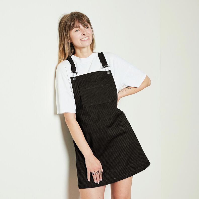 Bombazine larga Bubble Liso – preto,  image number 8