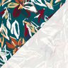 Jersey de viscose Flores modernas – azul petróleo/cobre,  thumbnail number 4