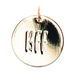 Pingente BFF [Ø17 mm] | Rico Design – dourado metálica, 