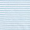 Tecido de algodão Cretone Riscas casuais – azul claro/branco,  thumbnail number 1