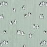 Musselina/ Tecido plissado duplo Pinguins felizes – verde amarelado,  thumbnail number 1